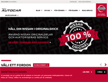 Tablet Screenshot of nissan.autocar.se